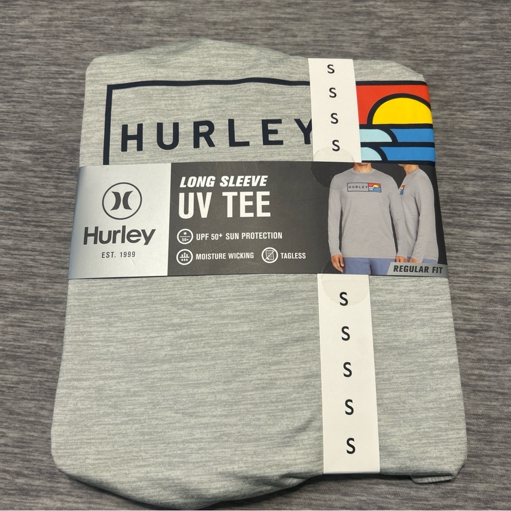 Hurley Light Gray Long Sleeve UV Tee